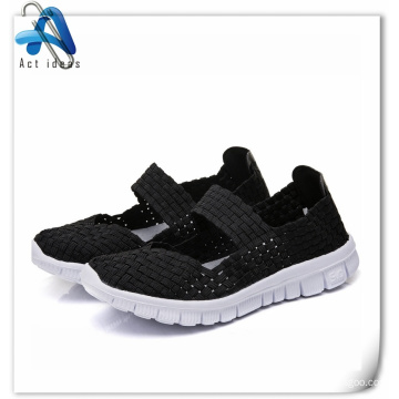 Wholesale Jinjiang Design High Quality Women Handmade Woven Shoes